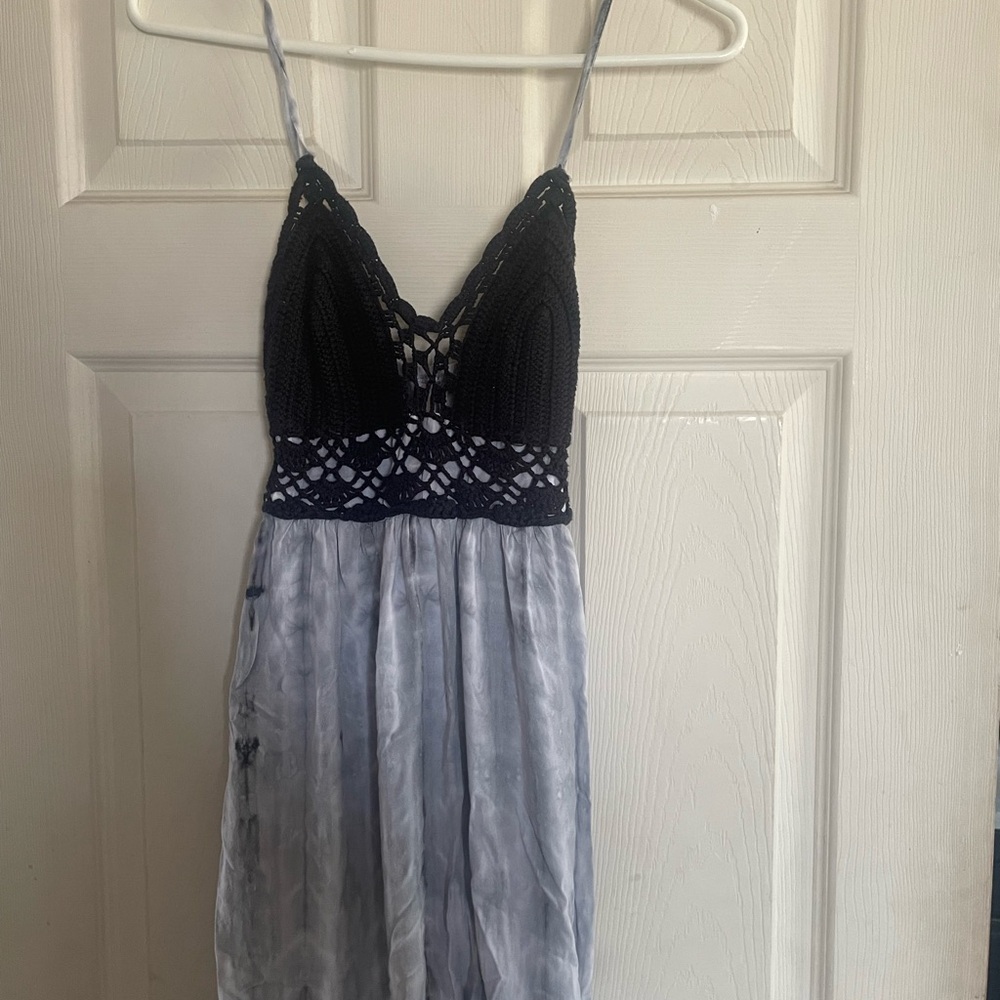 Xhilaration Black and White Spaghetti Strap Sundress